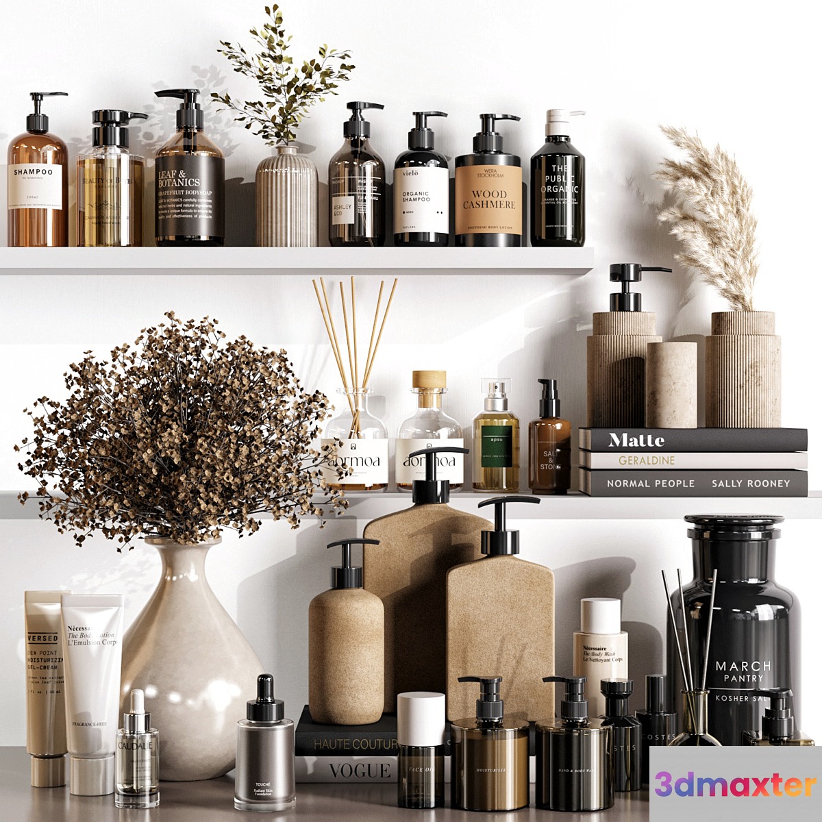 bathroom accessories 10 3D Max