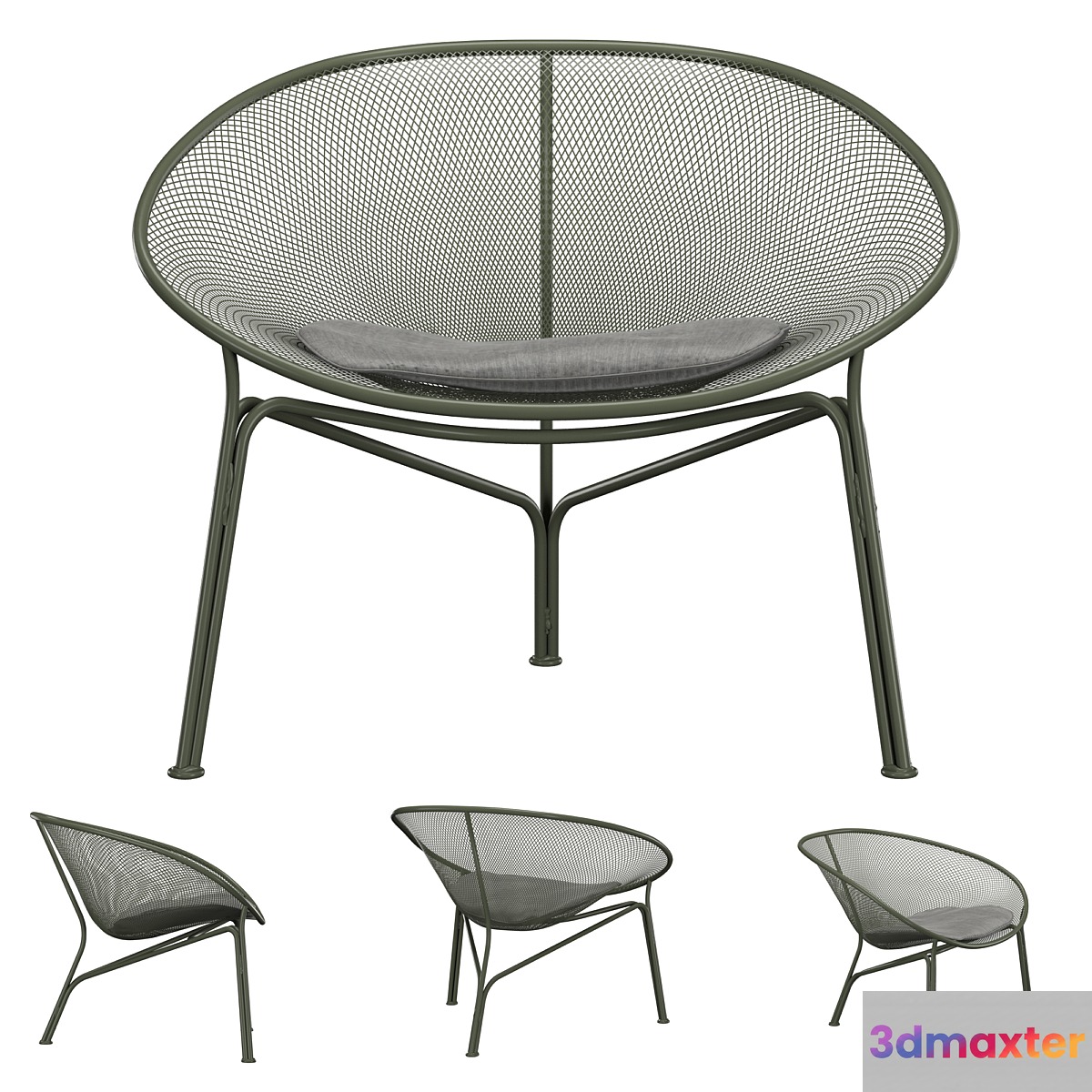 King Luna Chair 3D Max