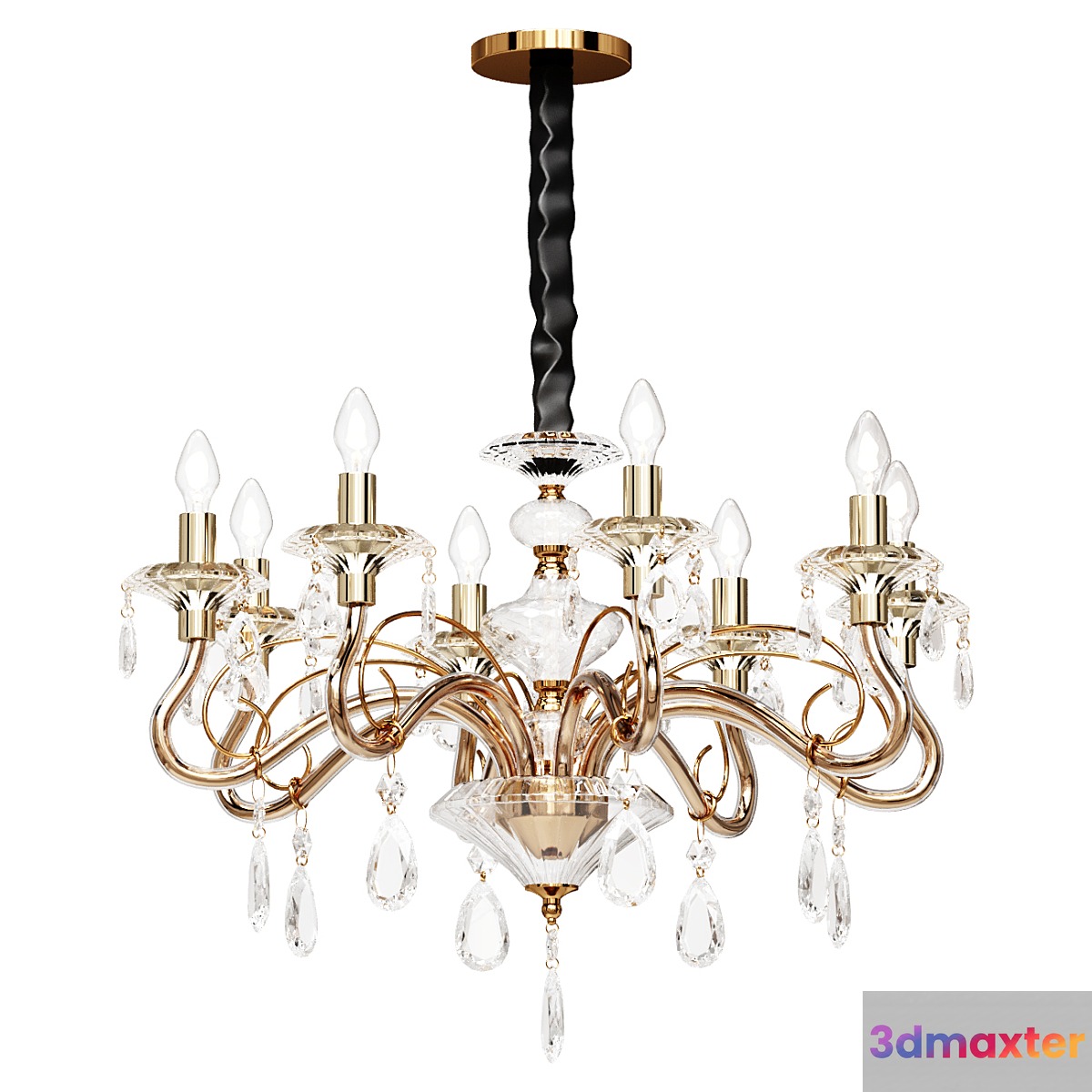 Chandelier Light Fixture 3D Max
