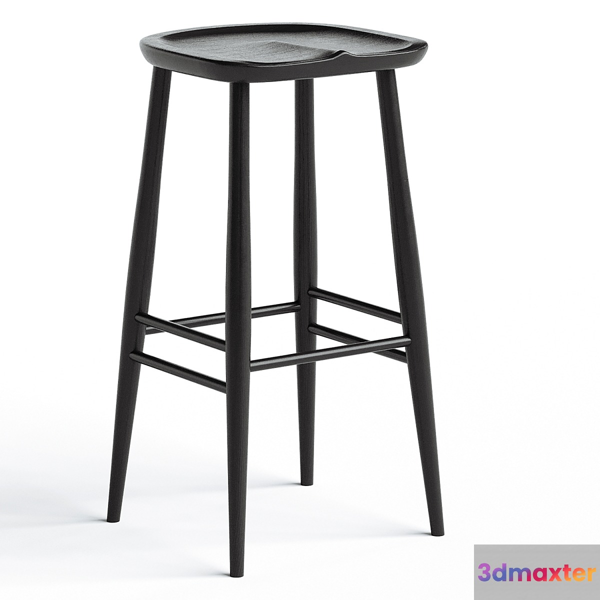 Ercol bar stool 3D Max