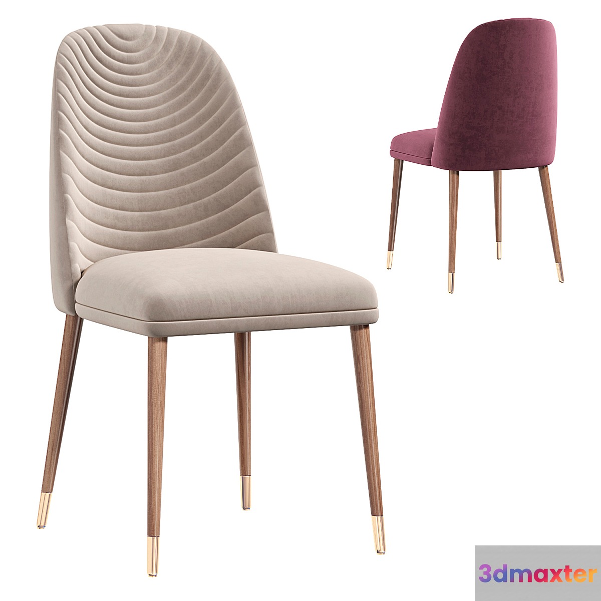 CARROLL Chair by cazarina 3D Max