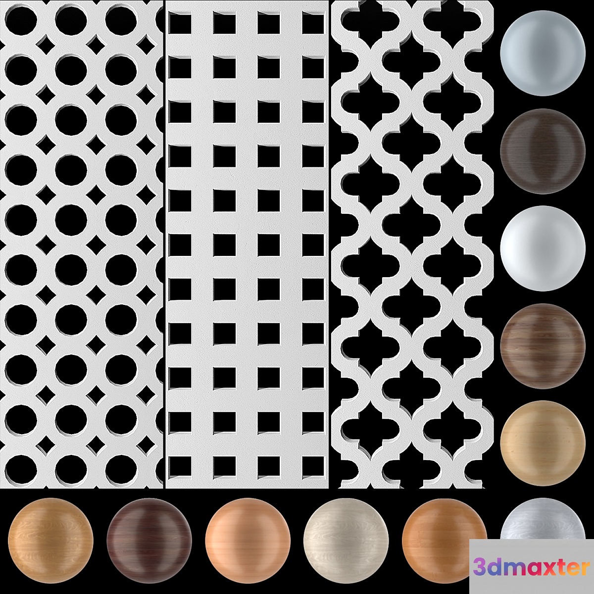 India circo quad 10-20. Perforated panels. Arkmaster 3D Max