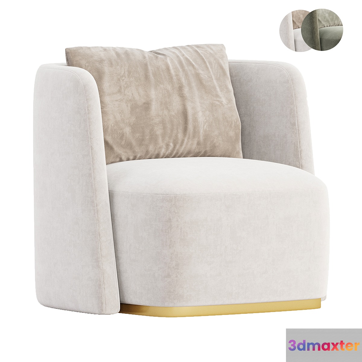 Armchair MACQUEEN 3D Max