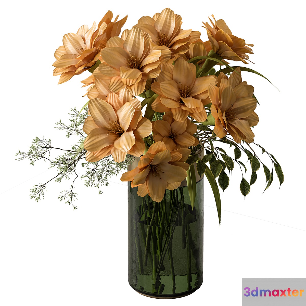 Bouquet - Yellow Flowers 126 3D Max