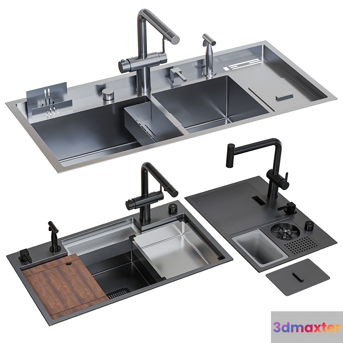 Asras sink set2 - No.2 3D Max