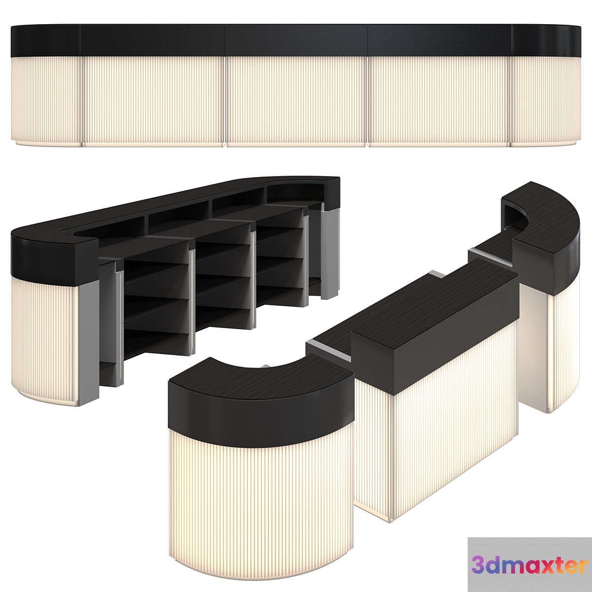 Slide CORDIALE bar counter 3D Max
