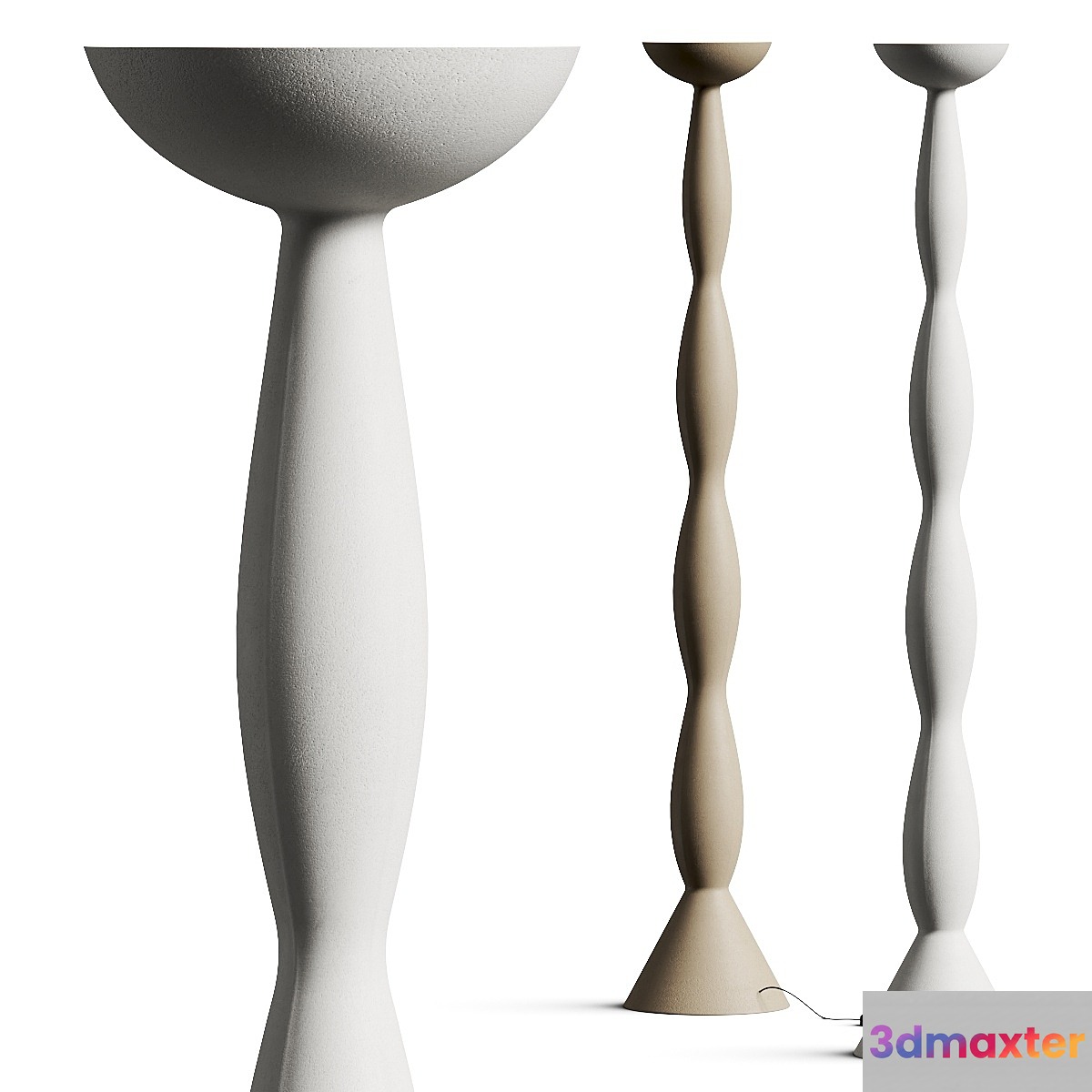 Haos Natural 2020.01 Plaster Floor Lamp