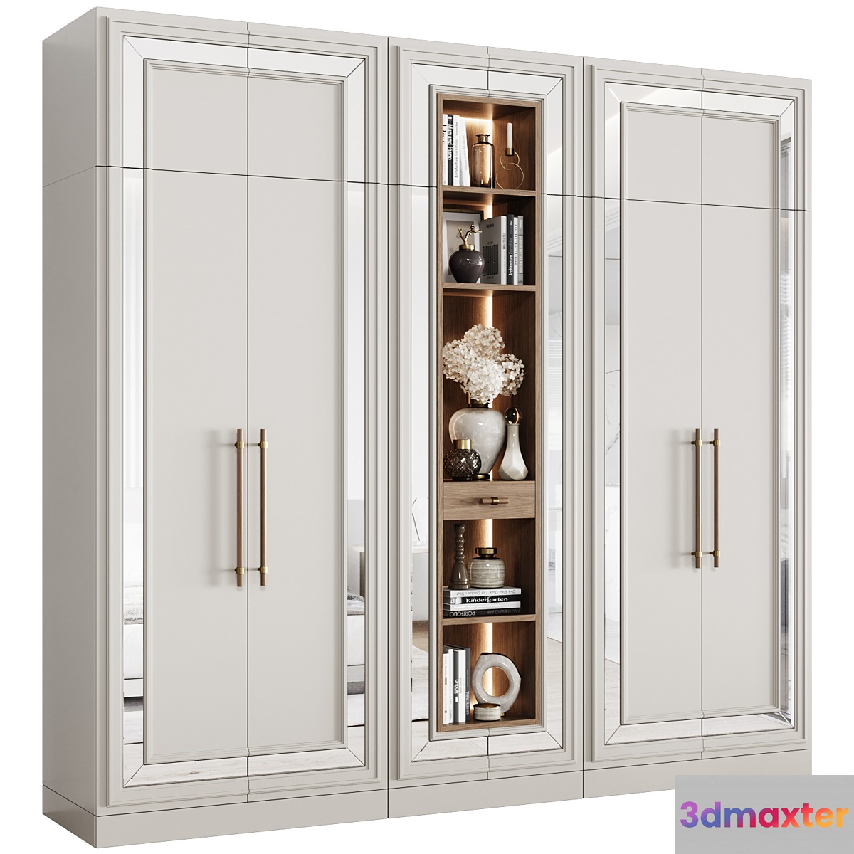 Neoclassical Modular Wardrobe 01 3D Max