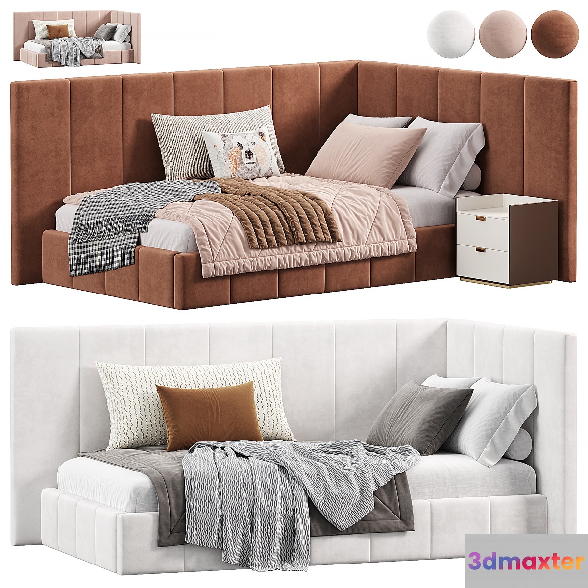 Corner bed Dandy kids by sensorsleep