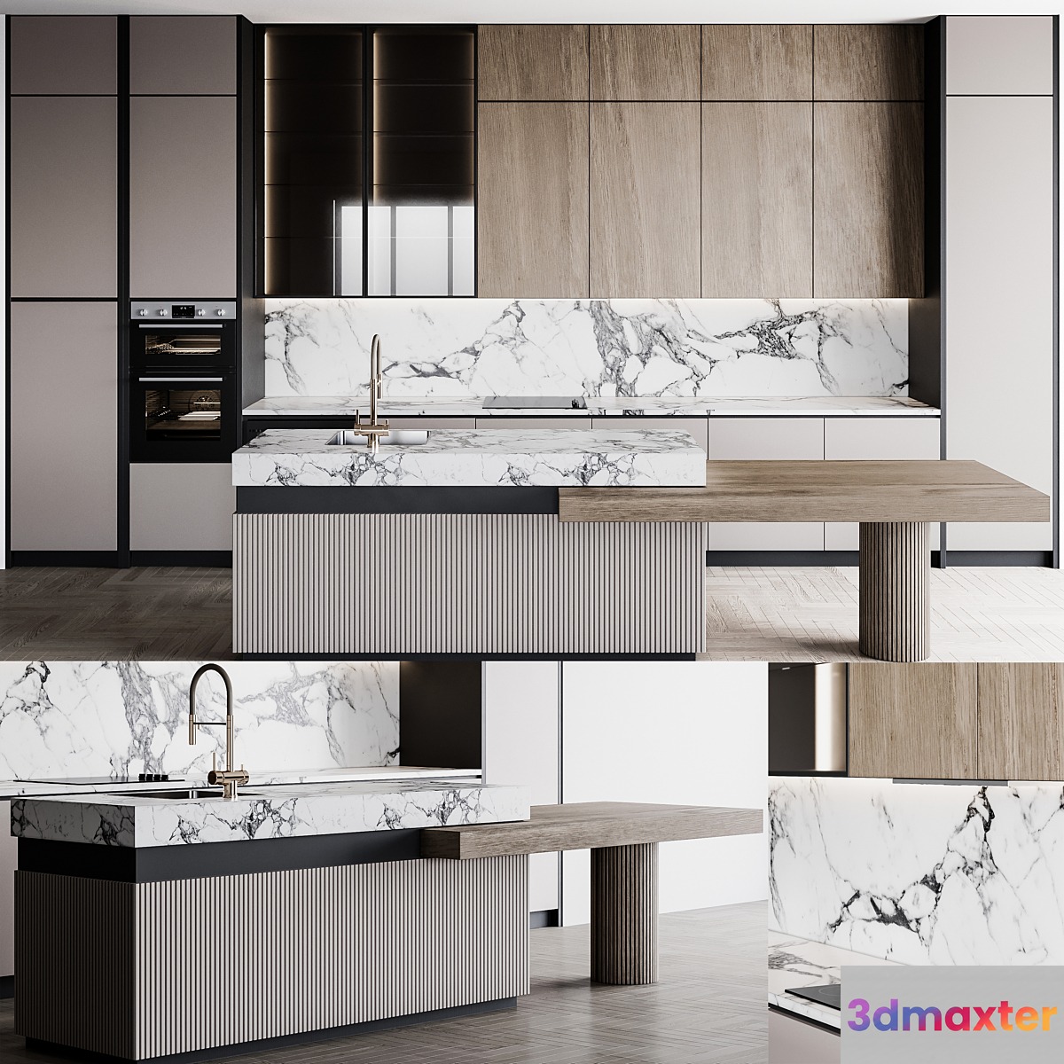 kitchen modern238 3D Max