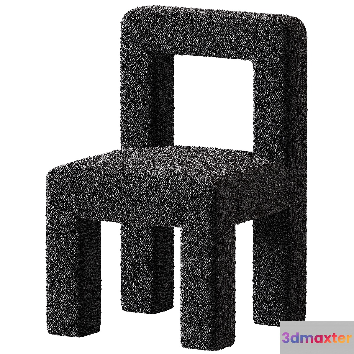 Burke Decor Hazel Boucle Dining Chair 3D Max
