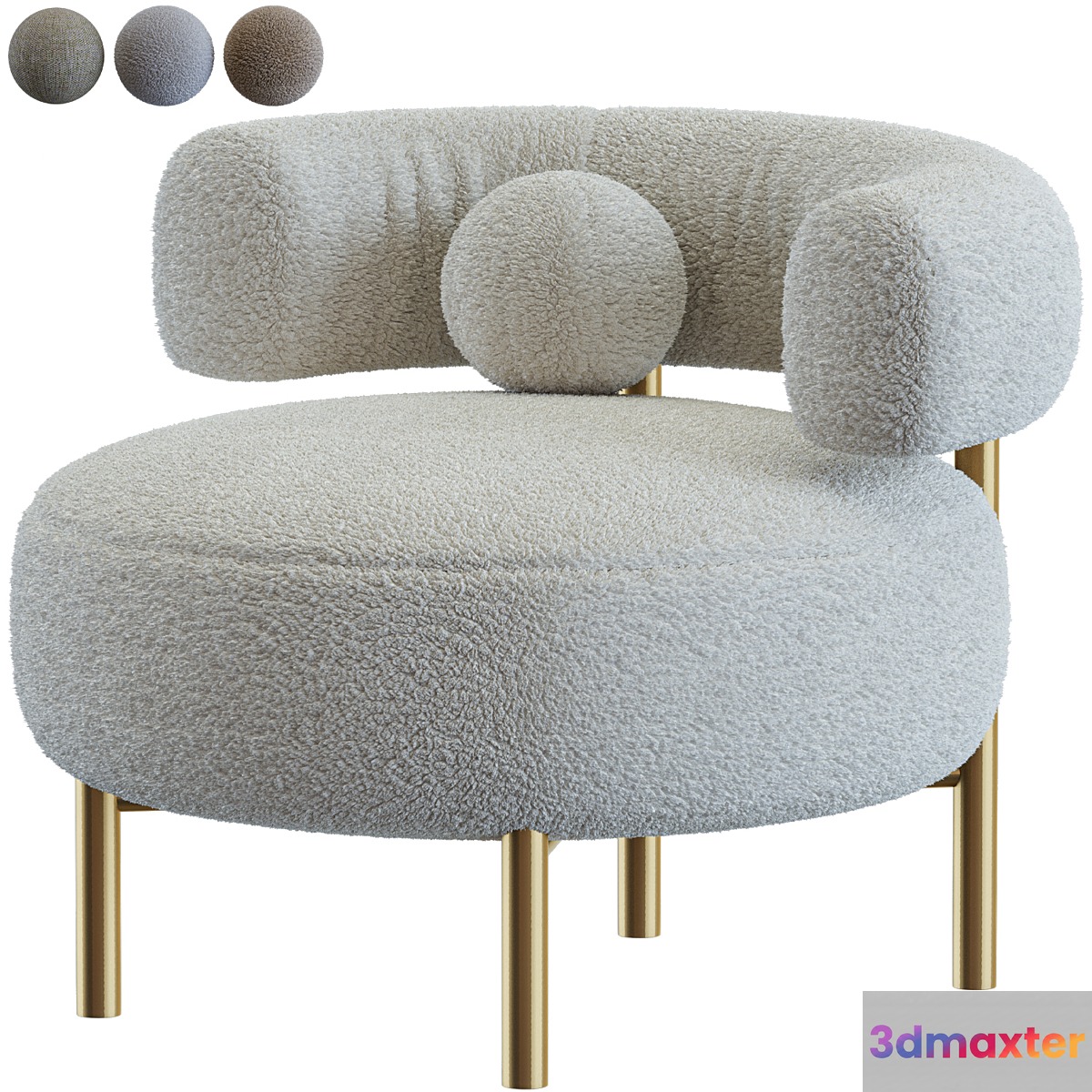 chair Thompson 3D Max