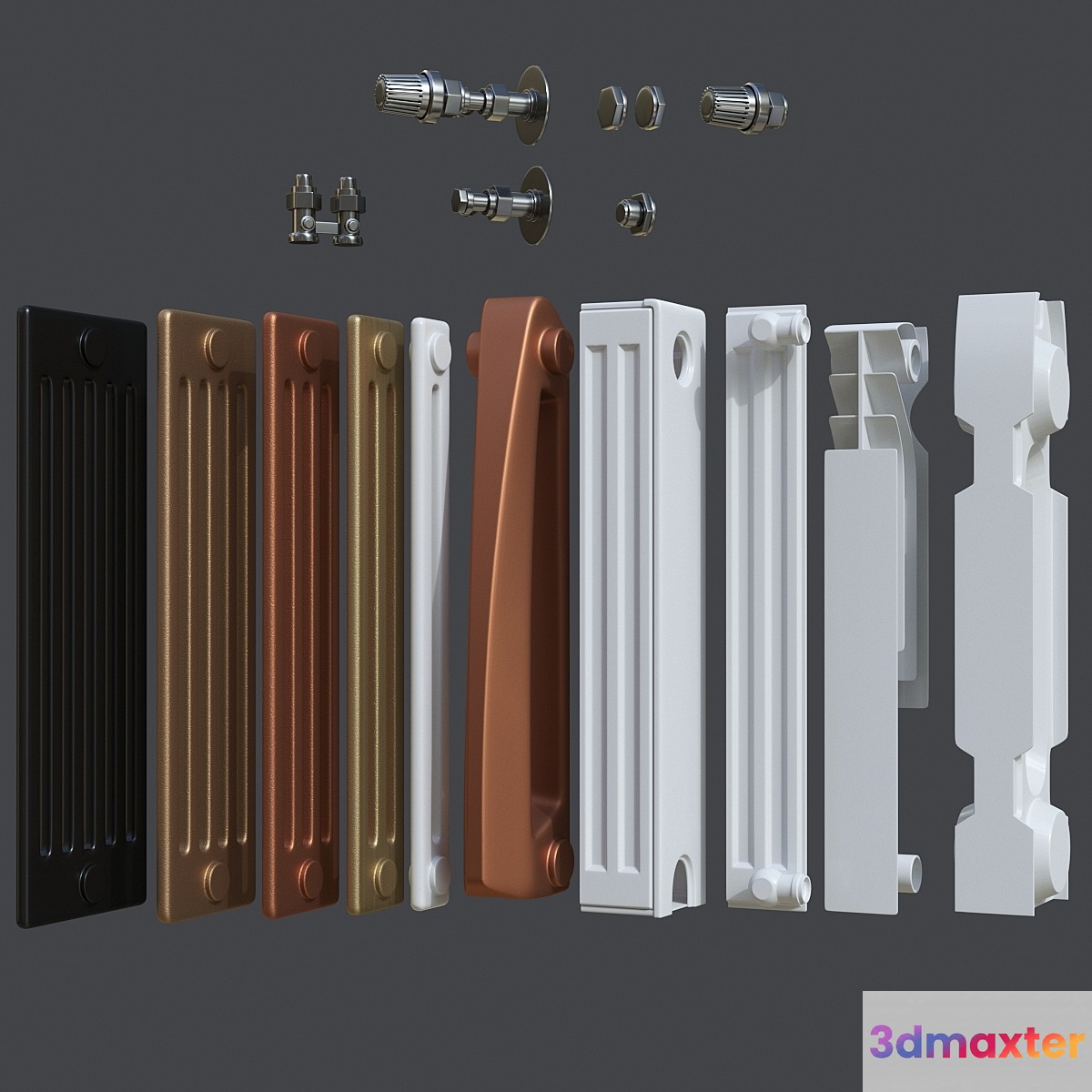 Radiators. Set 2. 3D Max