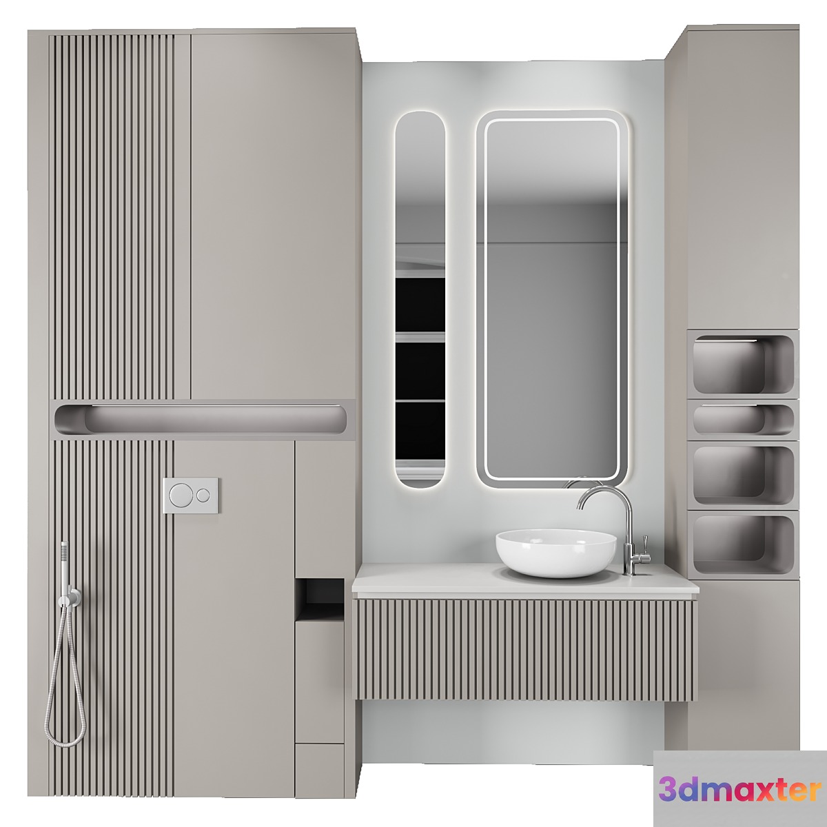Bathroom furniture 51 3D Max