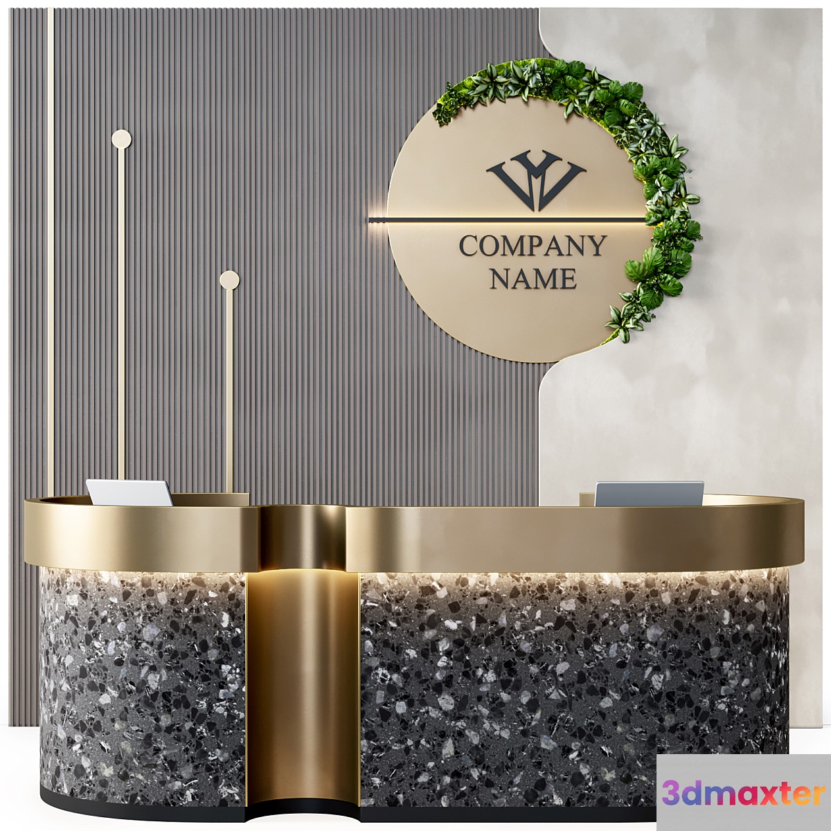 Reception desk 20 3D Max