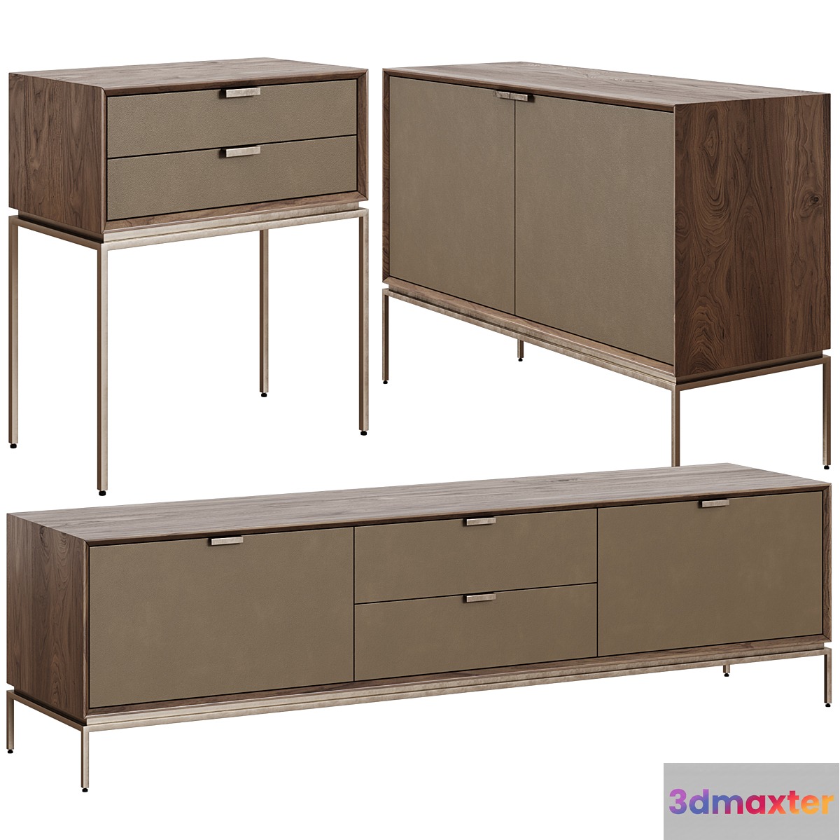 La Redoute Delina chest of drawers bedside table TV stand 3D Max