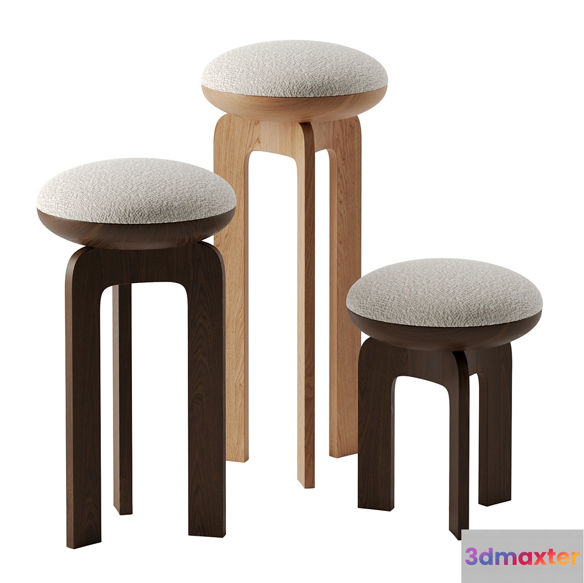 Deepah Stool by Atelier Pendhapa 3D Max
