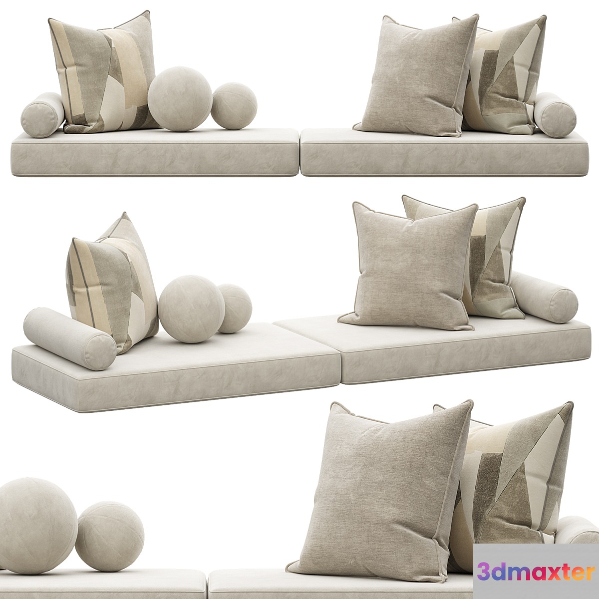 Set of decorative pillows 005