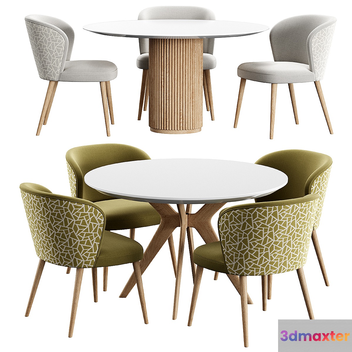Chair Toby Konyshev PALAIS ROYAL Table Clark Table 3D Max