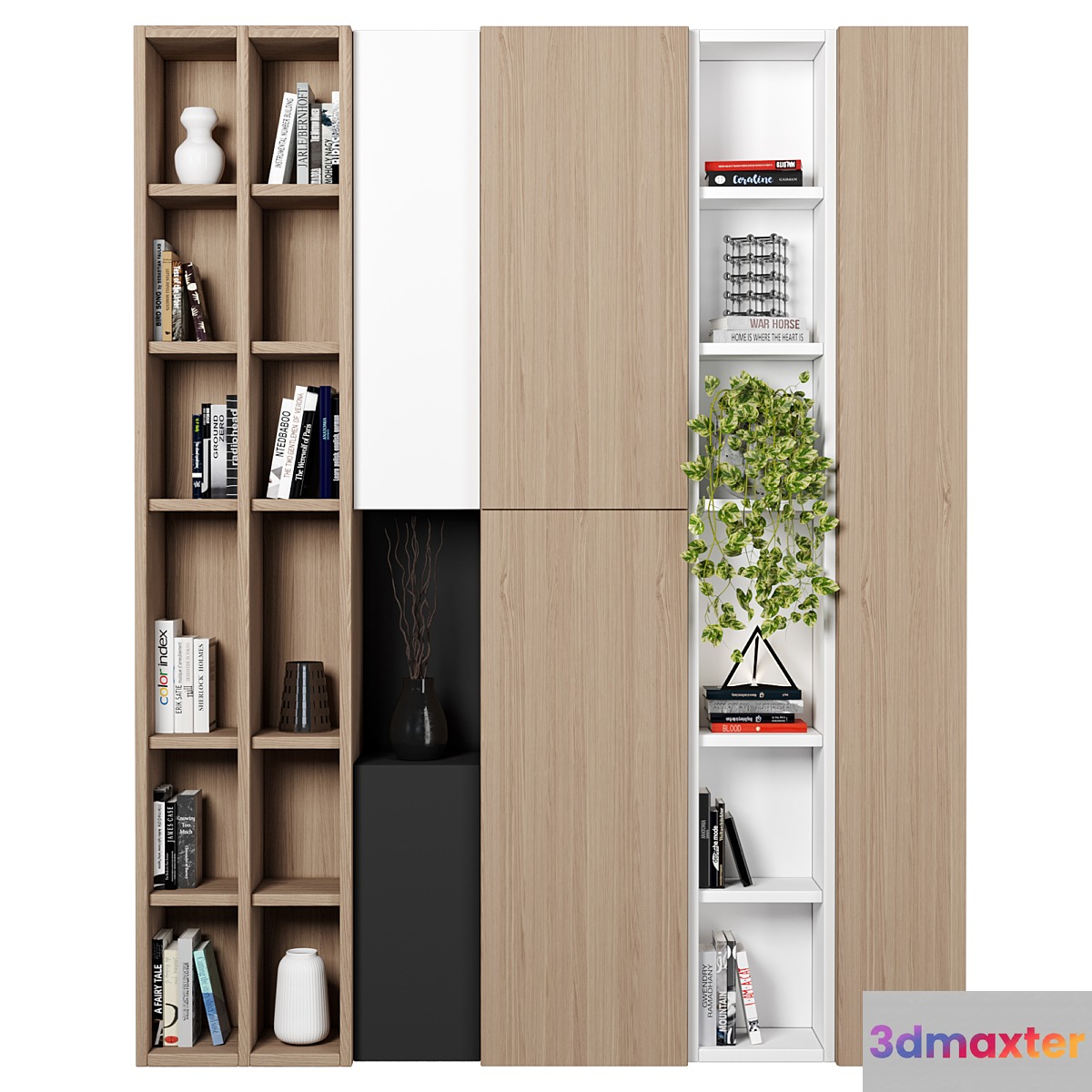 Rack and Bookcase 3D Max