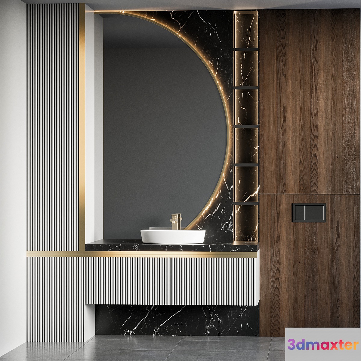 bathroom furniture 02 3D Max