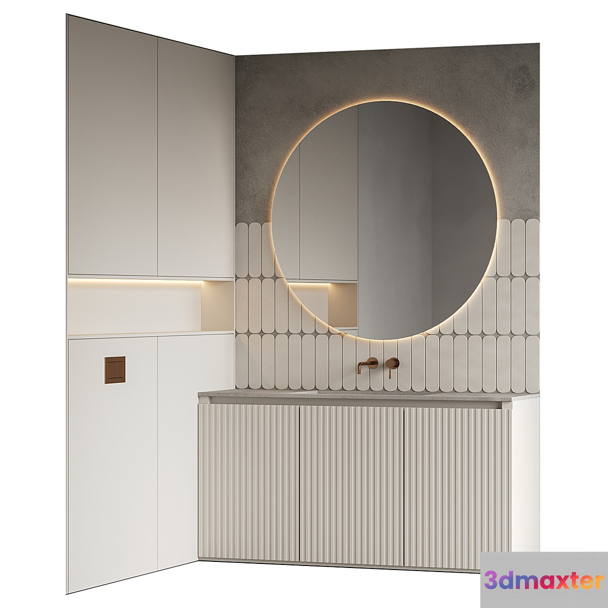 Bathroom furniture 07 - No.2 3D Max