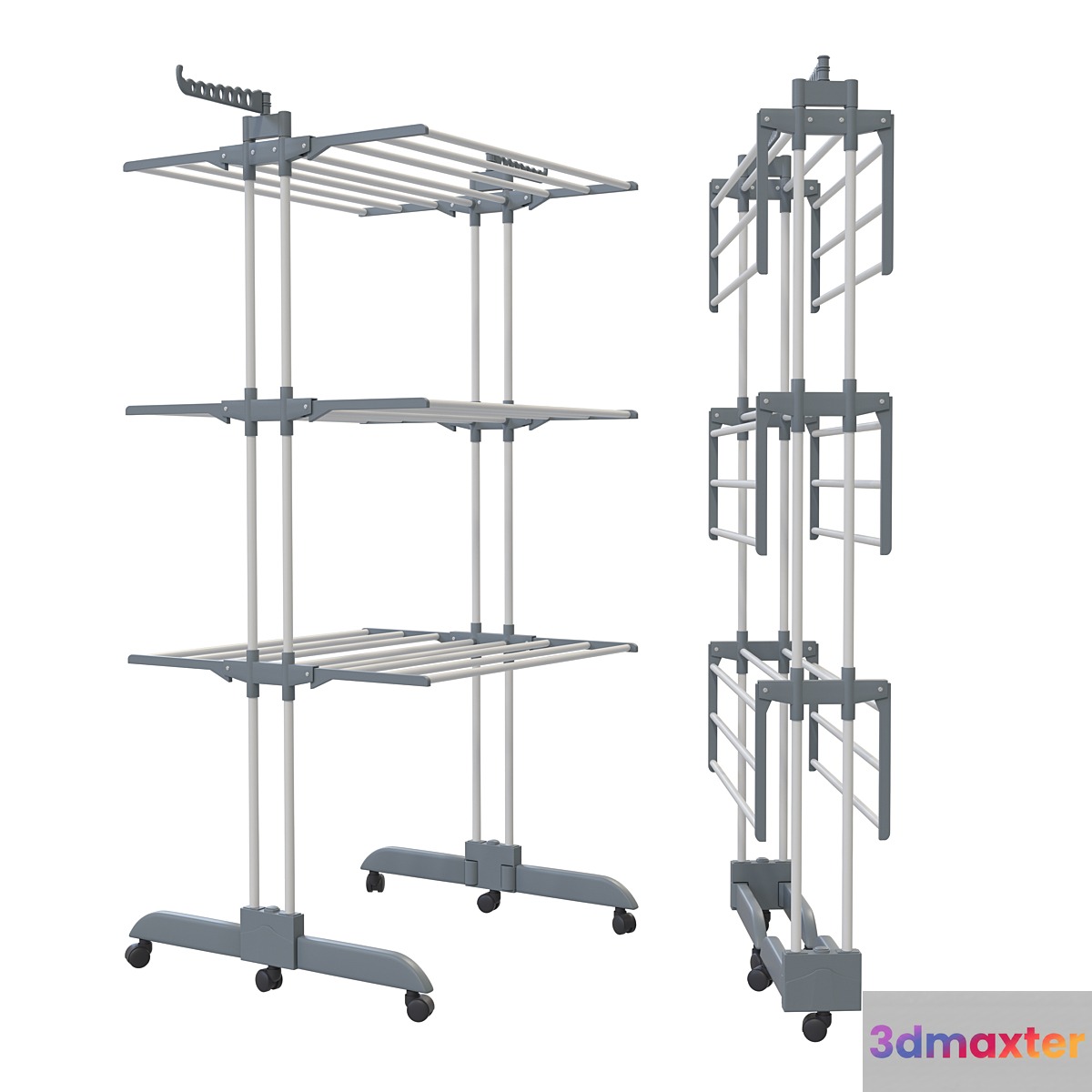Folding clothes dryer
