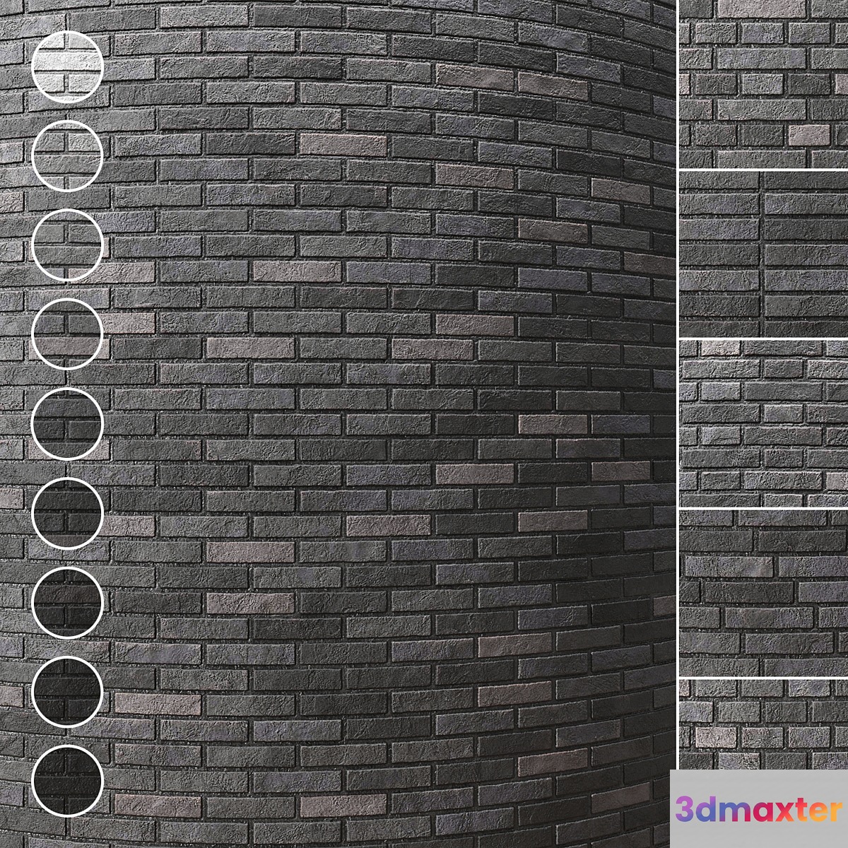 Brick wall 005 - No.2 3D Max