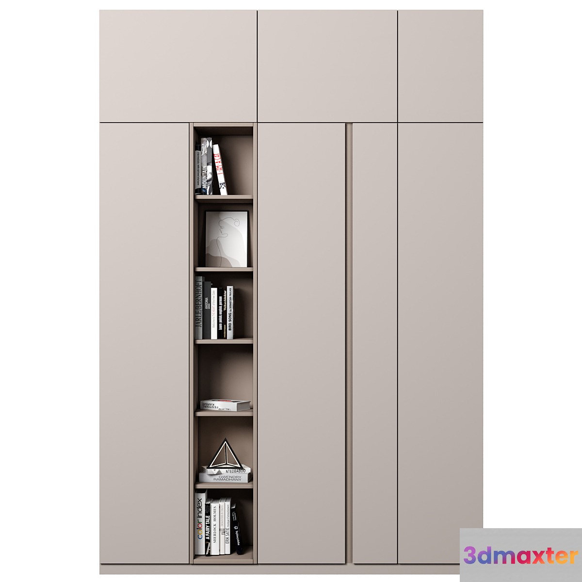 Cabinet with shelves 73 3D Max