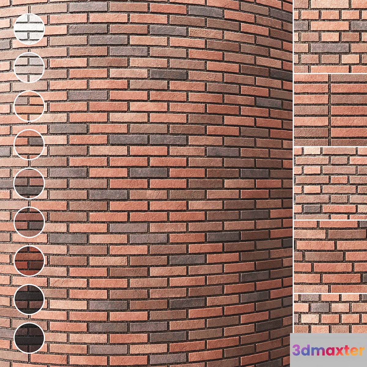 Brick wall 009 3D Max