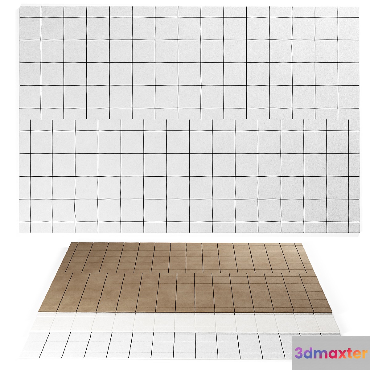 Grid Rug by NORDIC KNOTS 3D Max