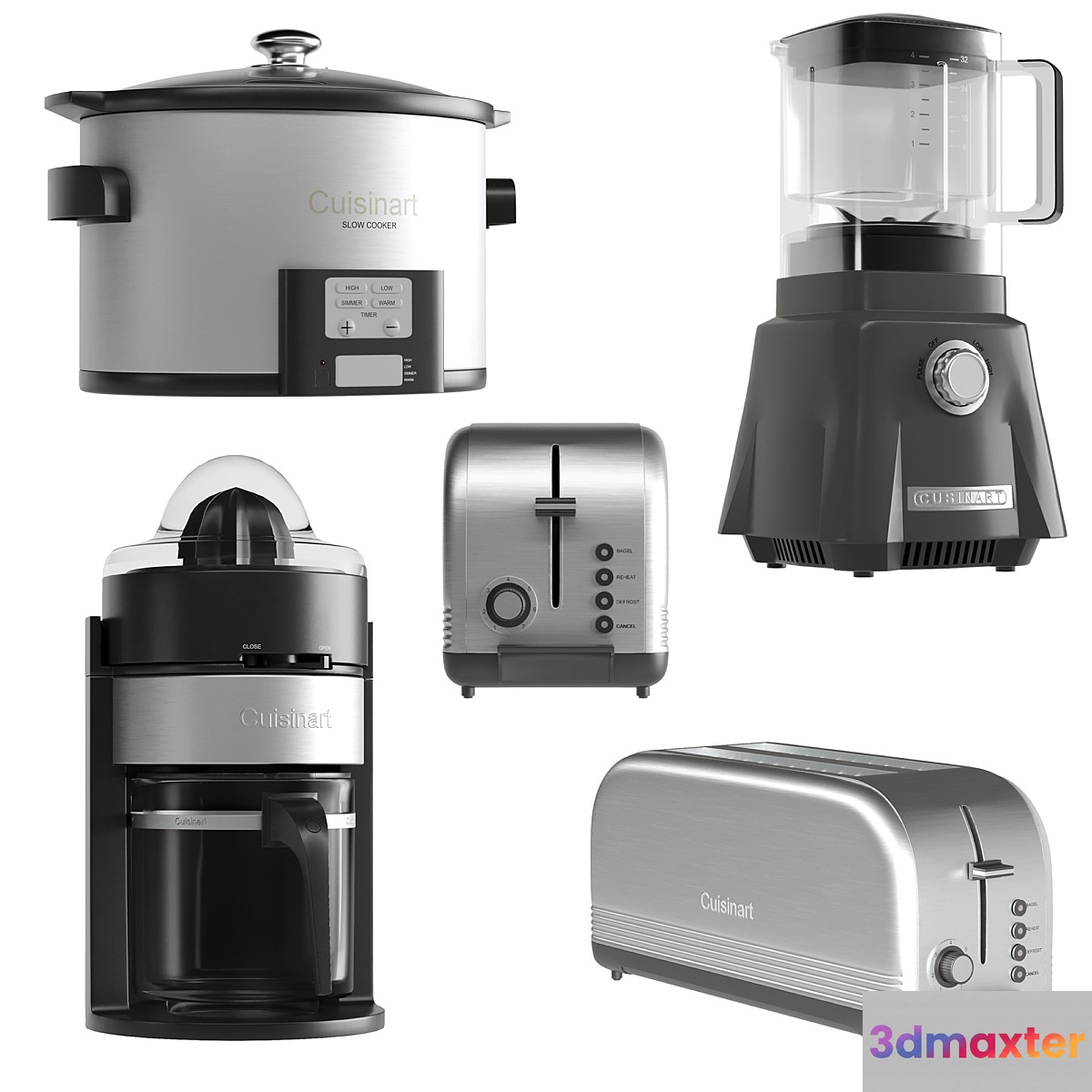 Cuisinart Kitchen Appliance Set 3 3D Max