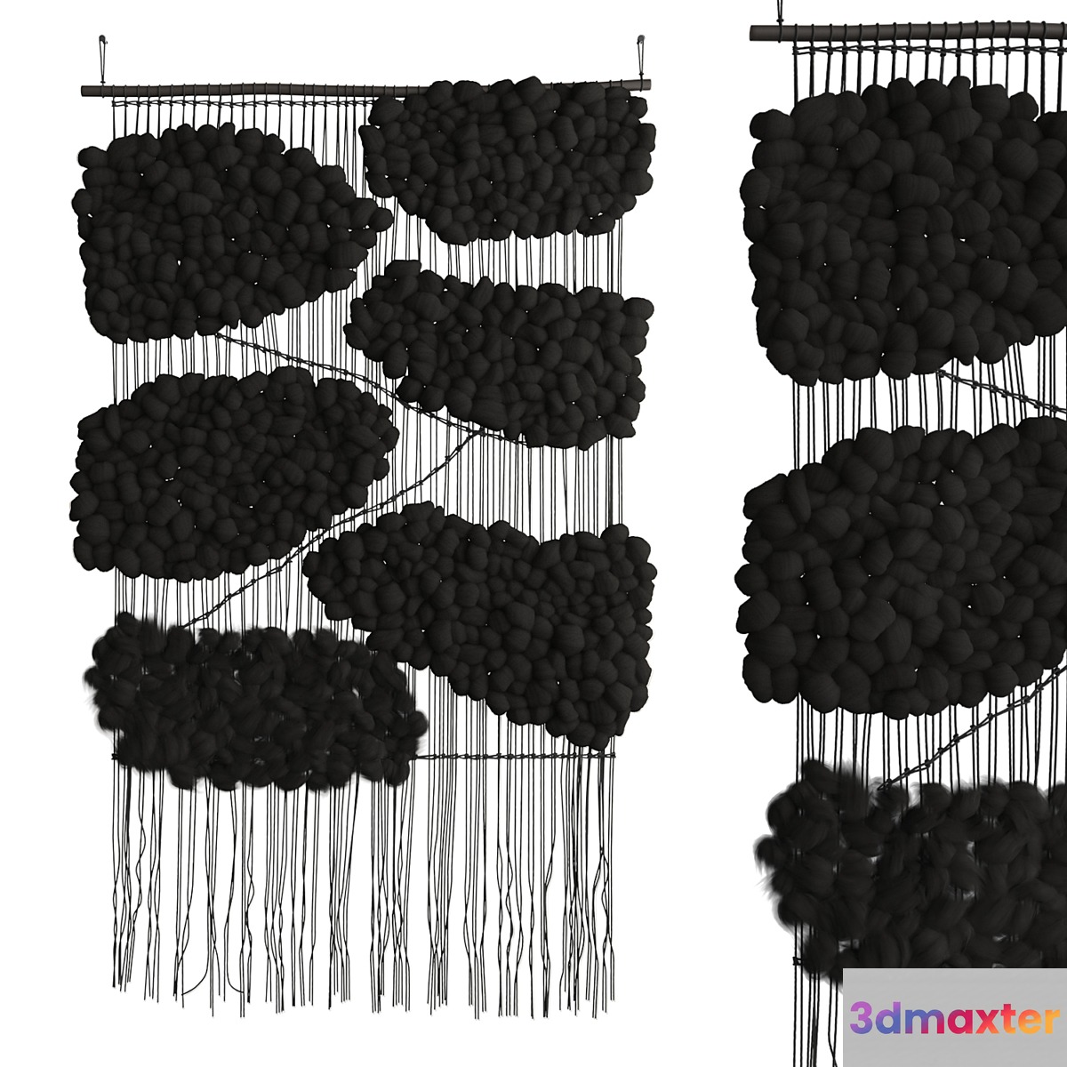 Tapestry Cloud Black by Helen Loom