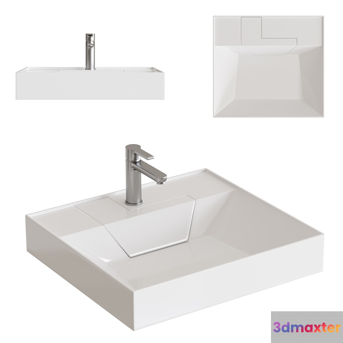 Sink STWORKI Dublin 55 cm for washing machine 3D Max