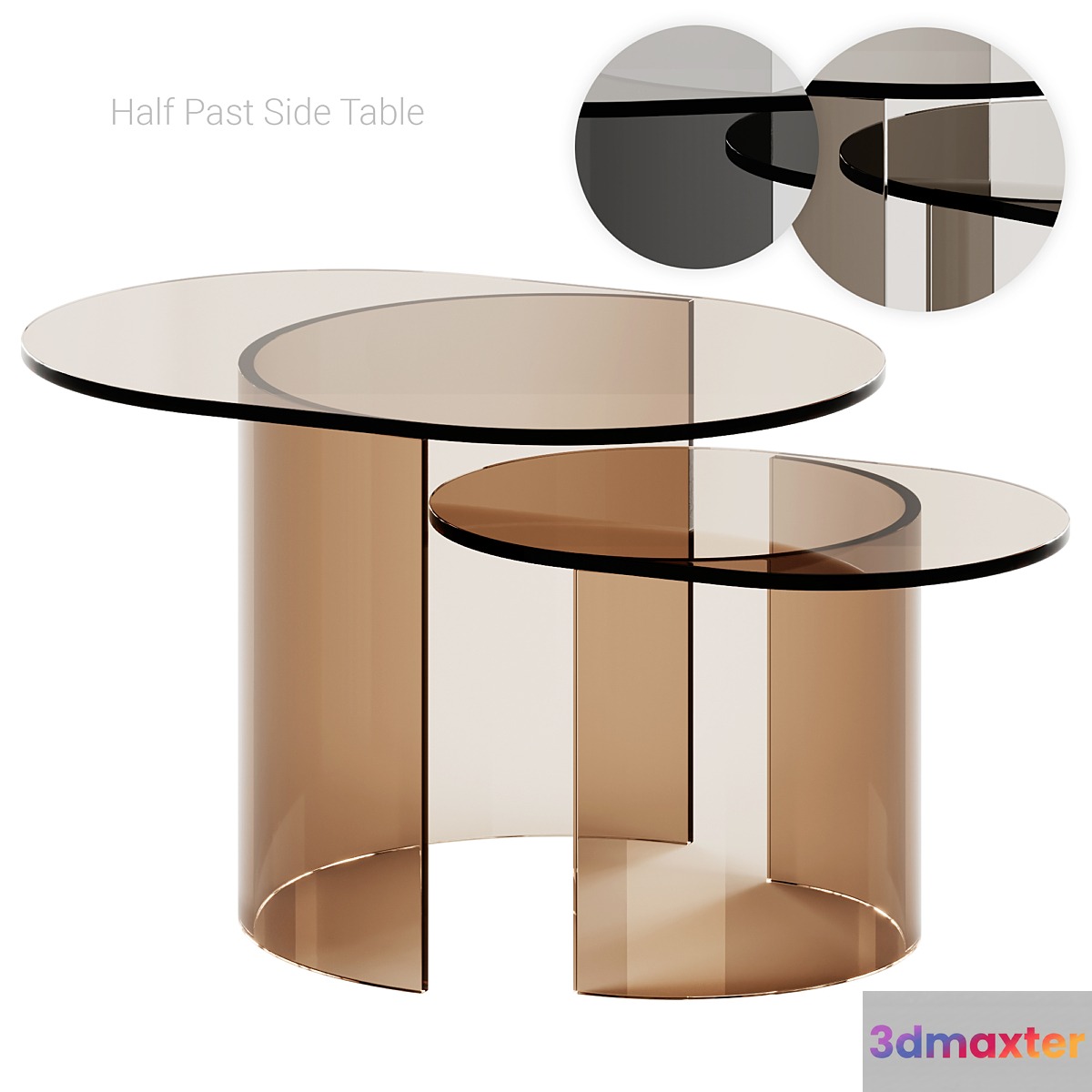 Half Past Side Table by Blu Dot - No.2 3D Max