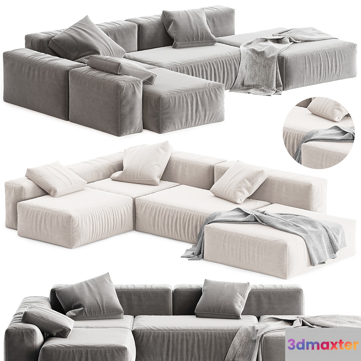 Boca Navi Sofa 3D Max