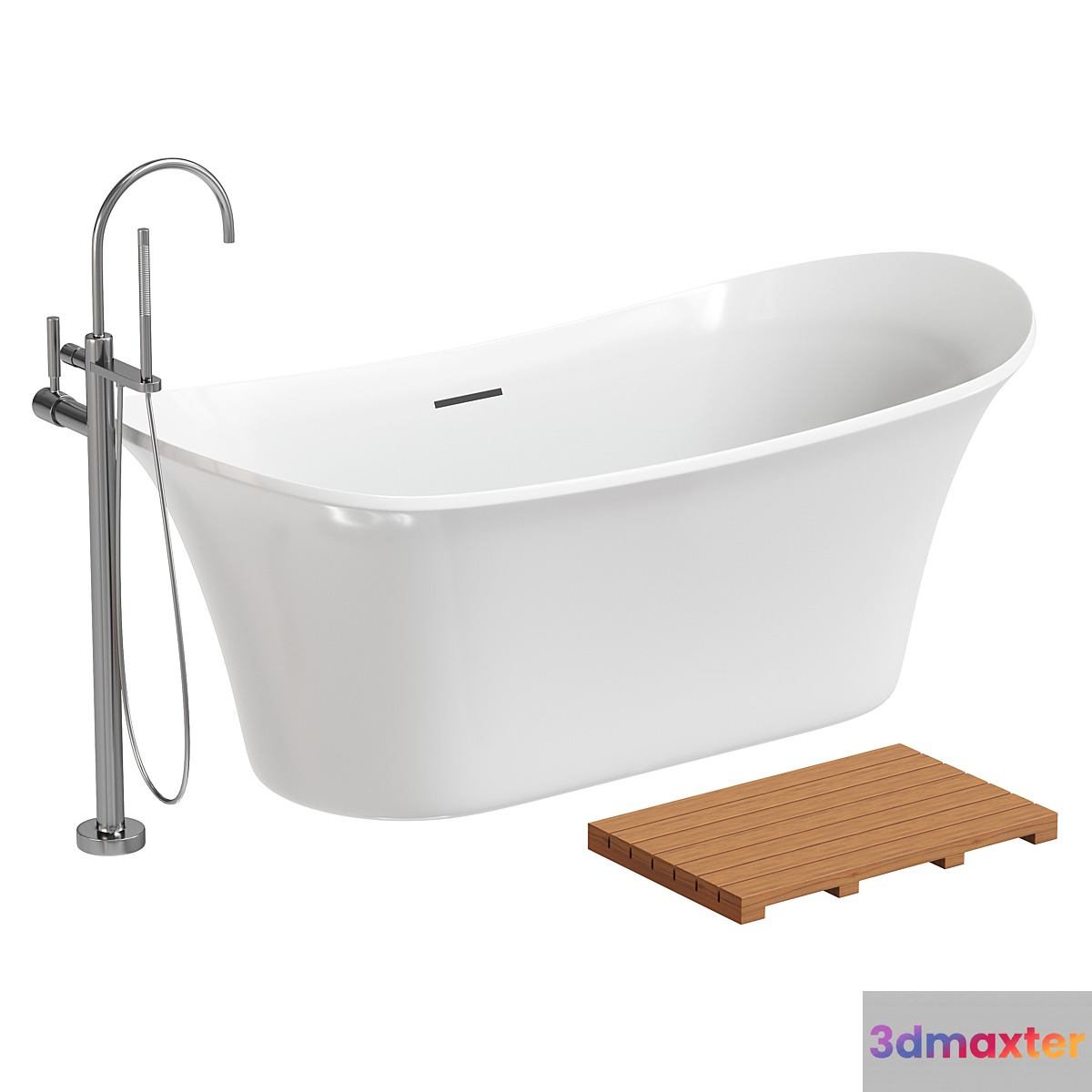 Riley Acrylic White Freestanding Bath