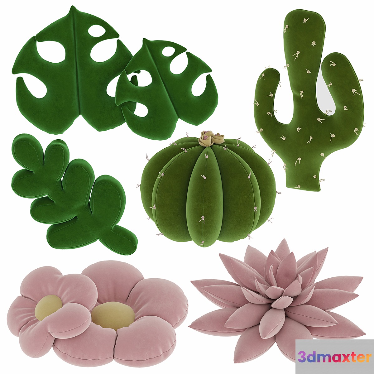 Set of decorative pillows for a children's room - No.2 3D Max