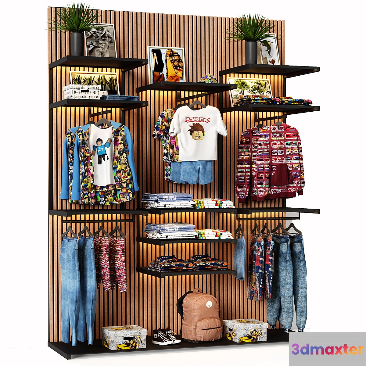 child store hanger 8 3D Max