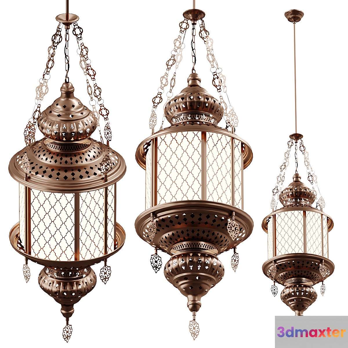 Oriental pendant lamp v2 3D Max