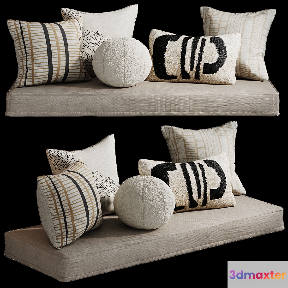 Pillow set by Lulu and Georgia 3D Max