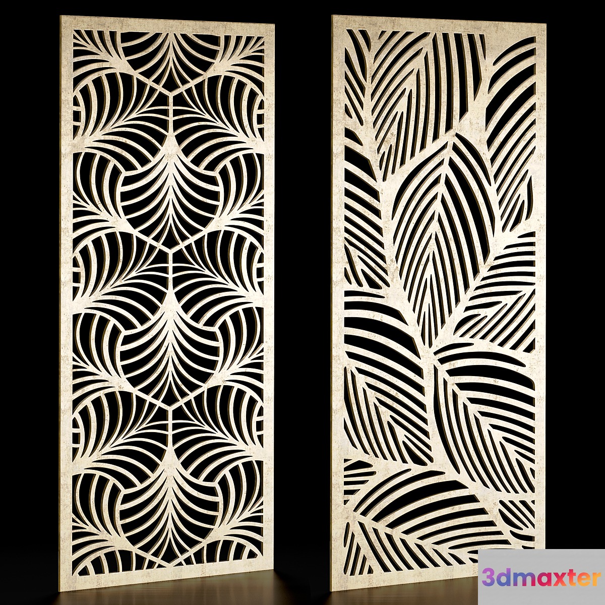 Set of decorative panels 28 - No.2 3D Max