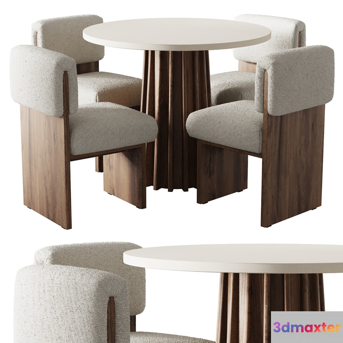 Table and Chair Prague and Murphy by cozymatic - No.2 3D Max