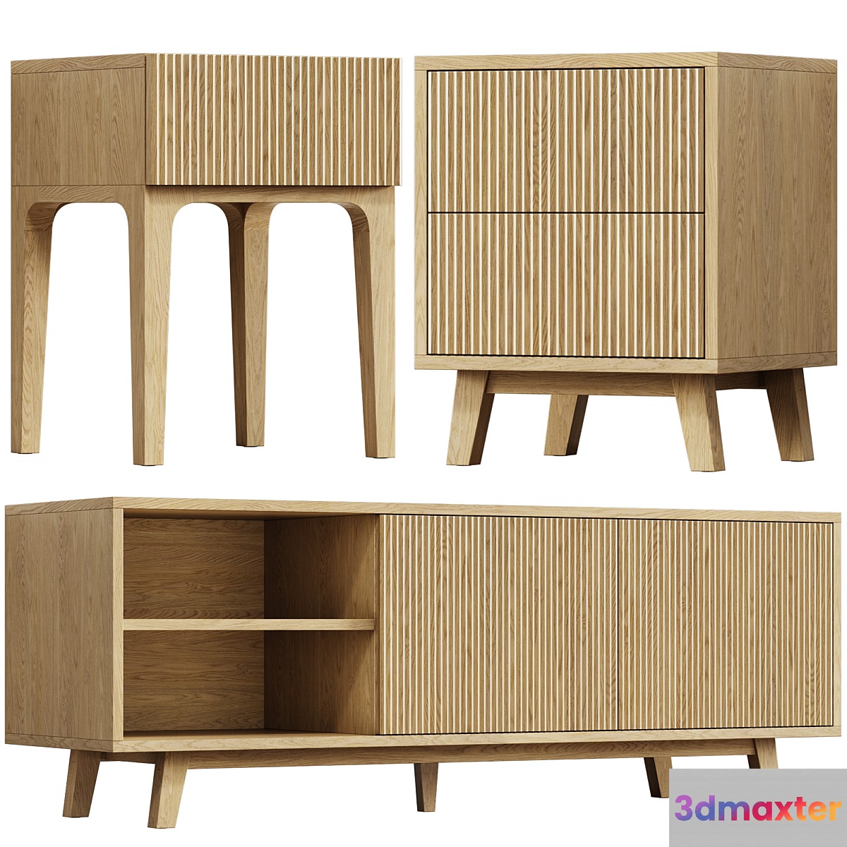 Osobica bedside table TV stand 3D Max