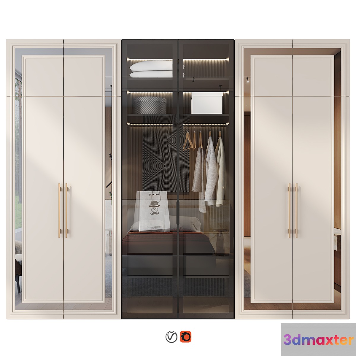 Wardrobe 72 3D Max