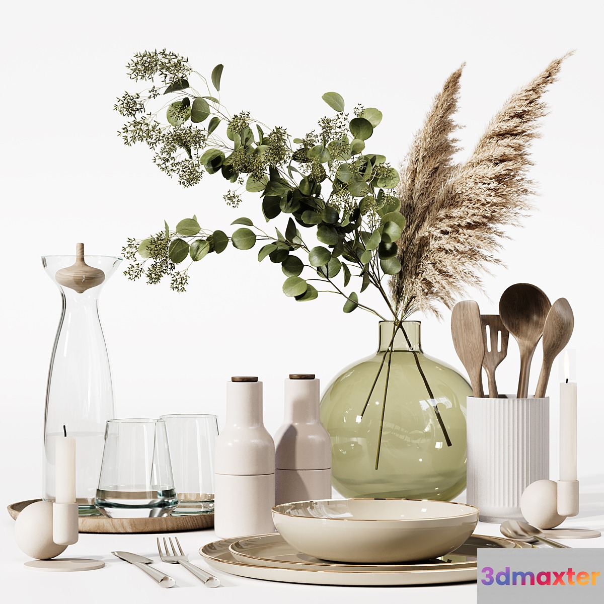 Table set 20 3D Max