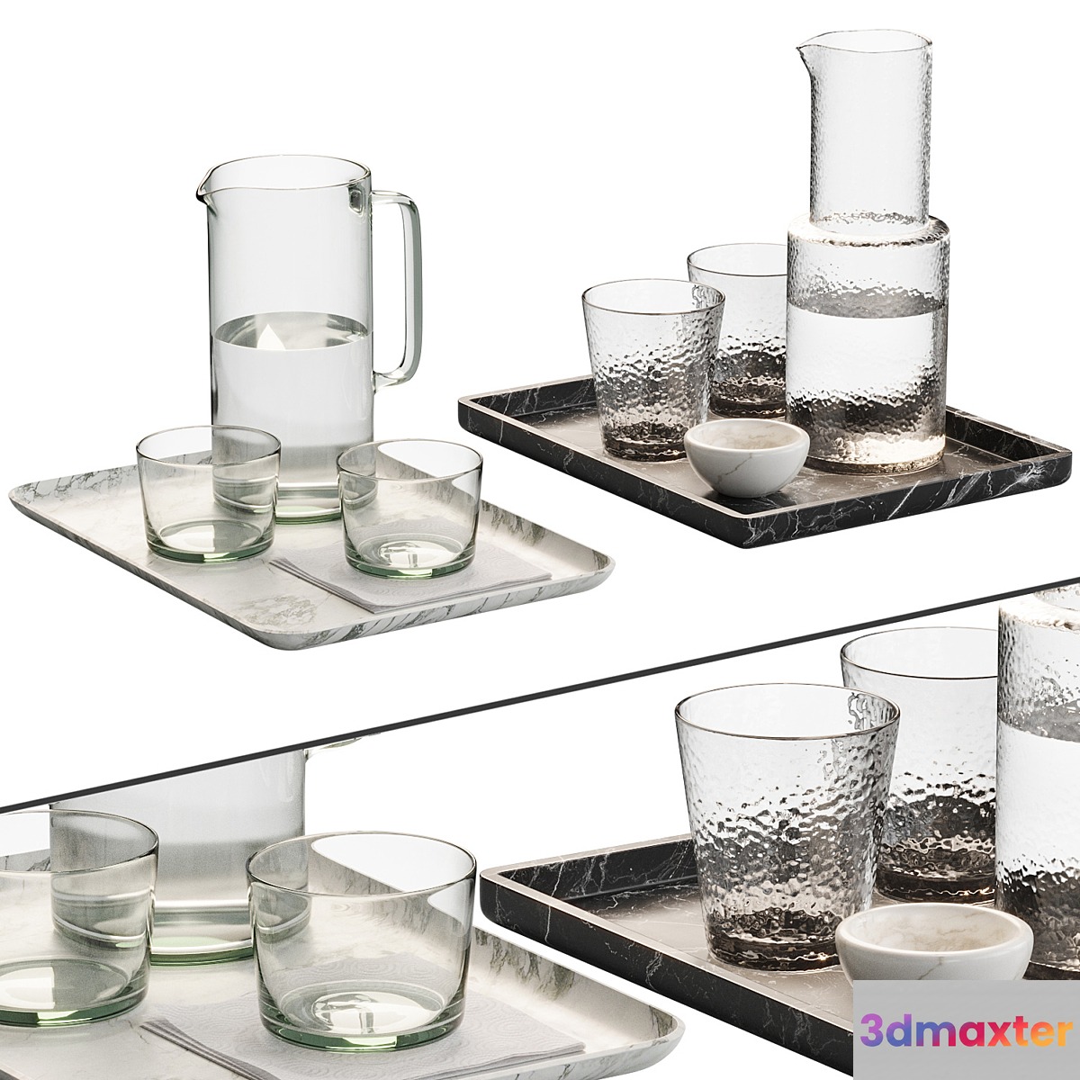 Zara Home decorative tableware set NG1 3D Max