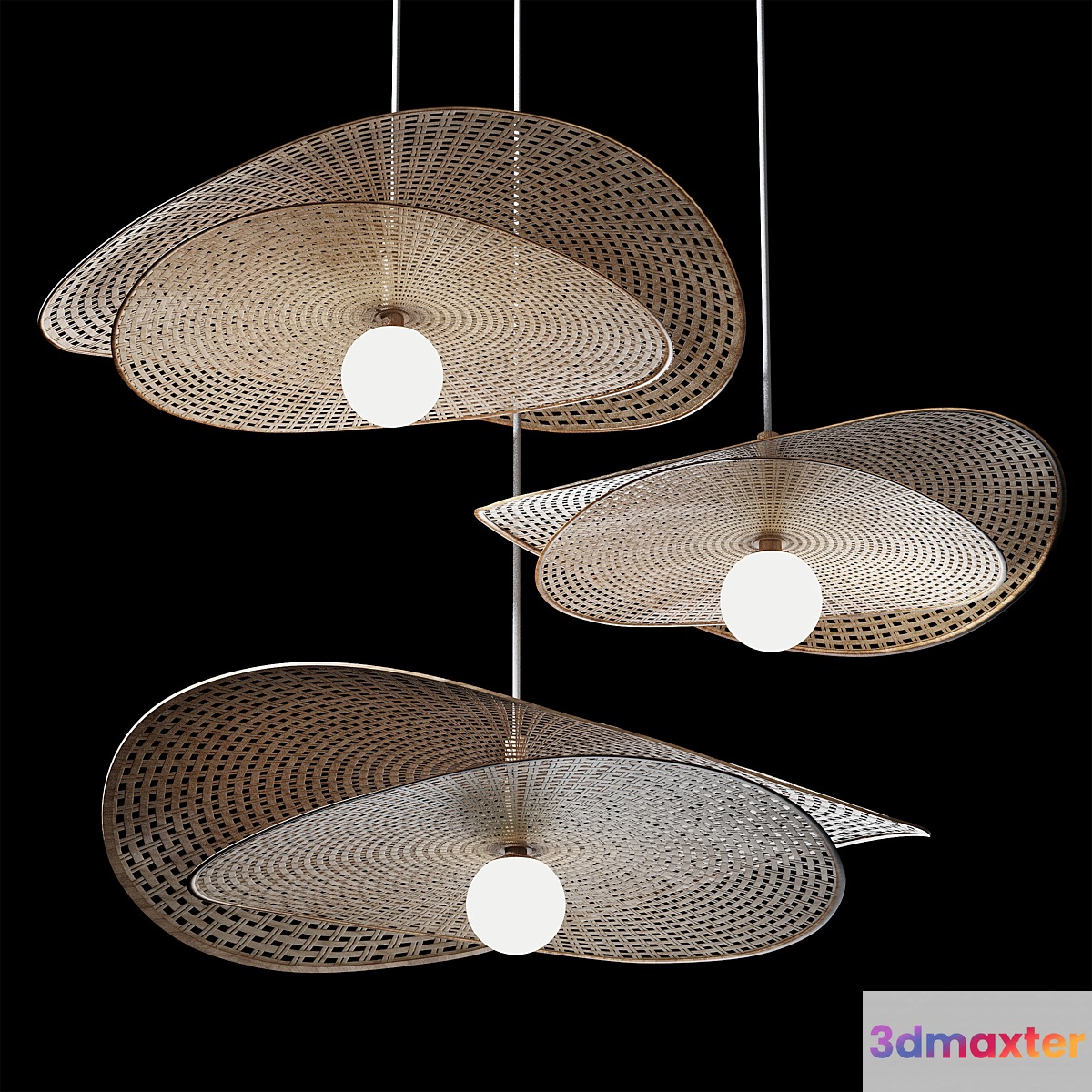 Rattan pendant Light 10