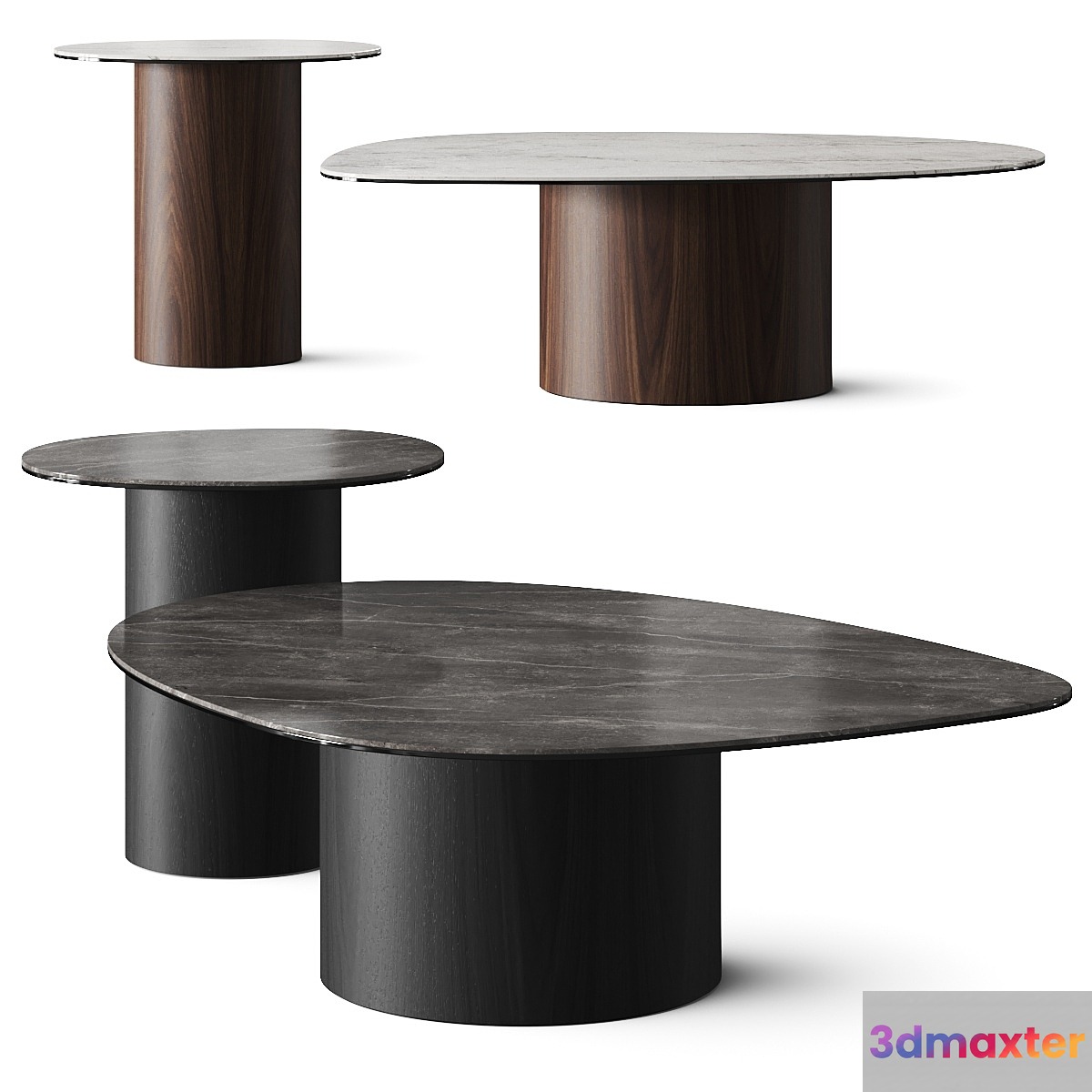 Calligaris Mushroom Marble Coffee Tables