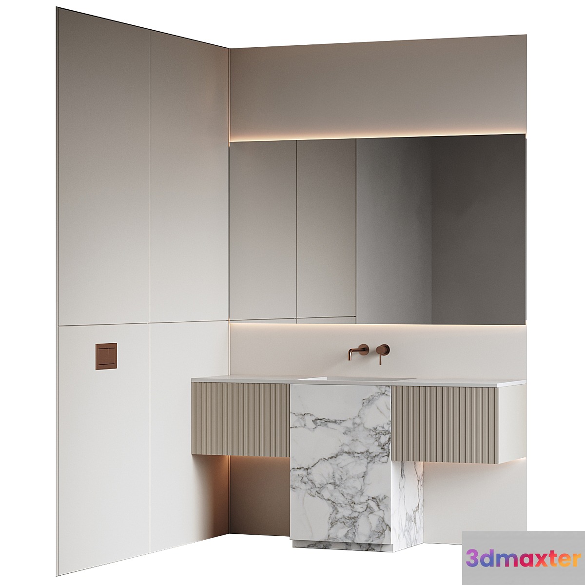 Bathroom furniture 09 3D Max